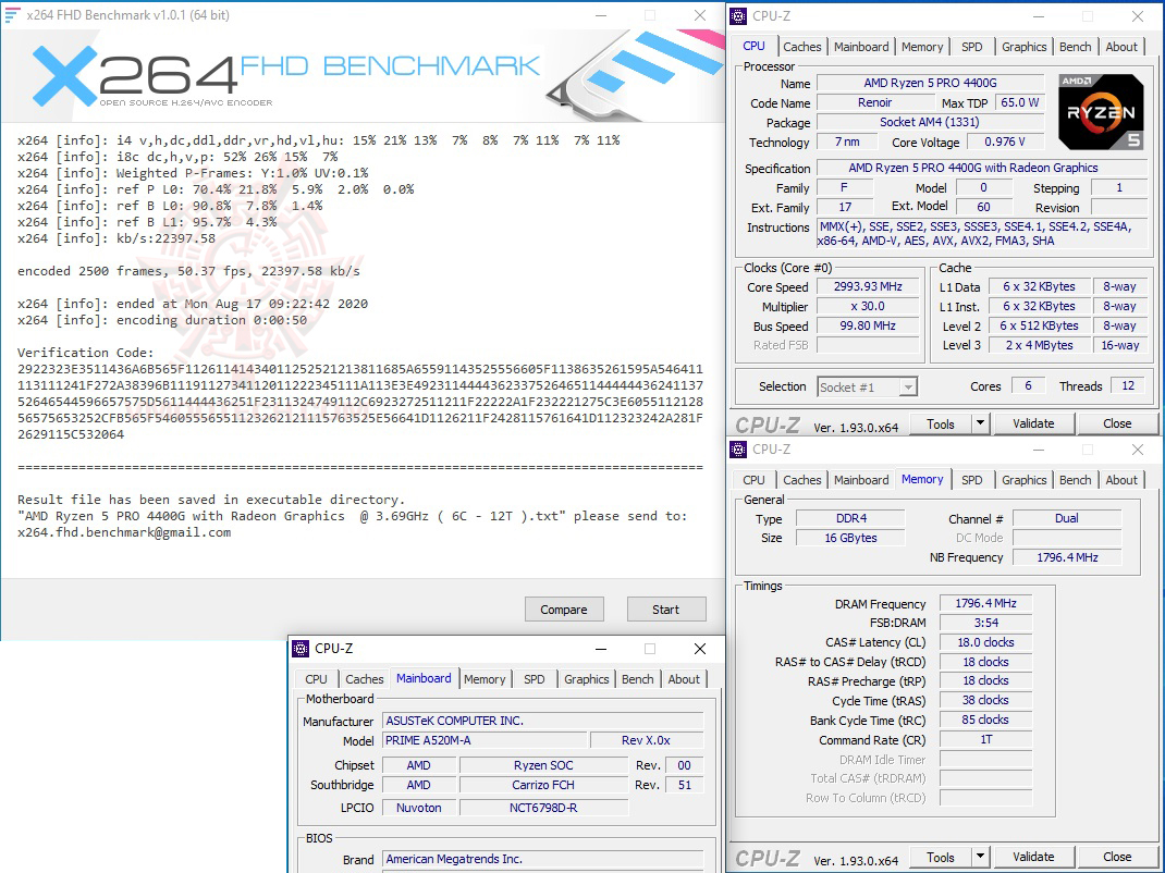 x264-1 x264 1 ASUS PRIME A520M A/CSM REVIEW