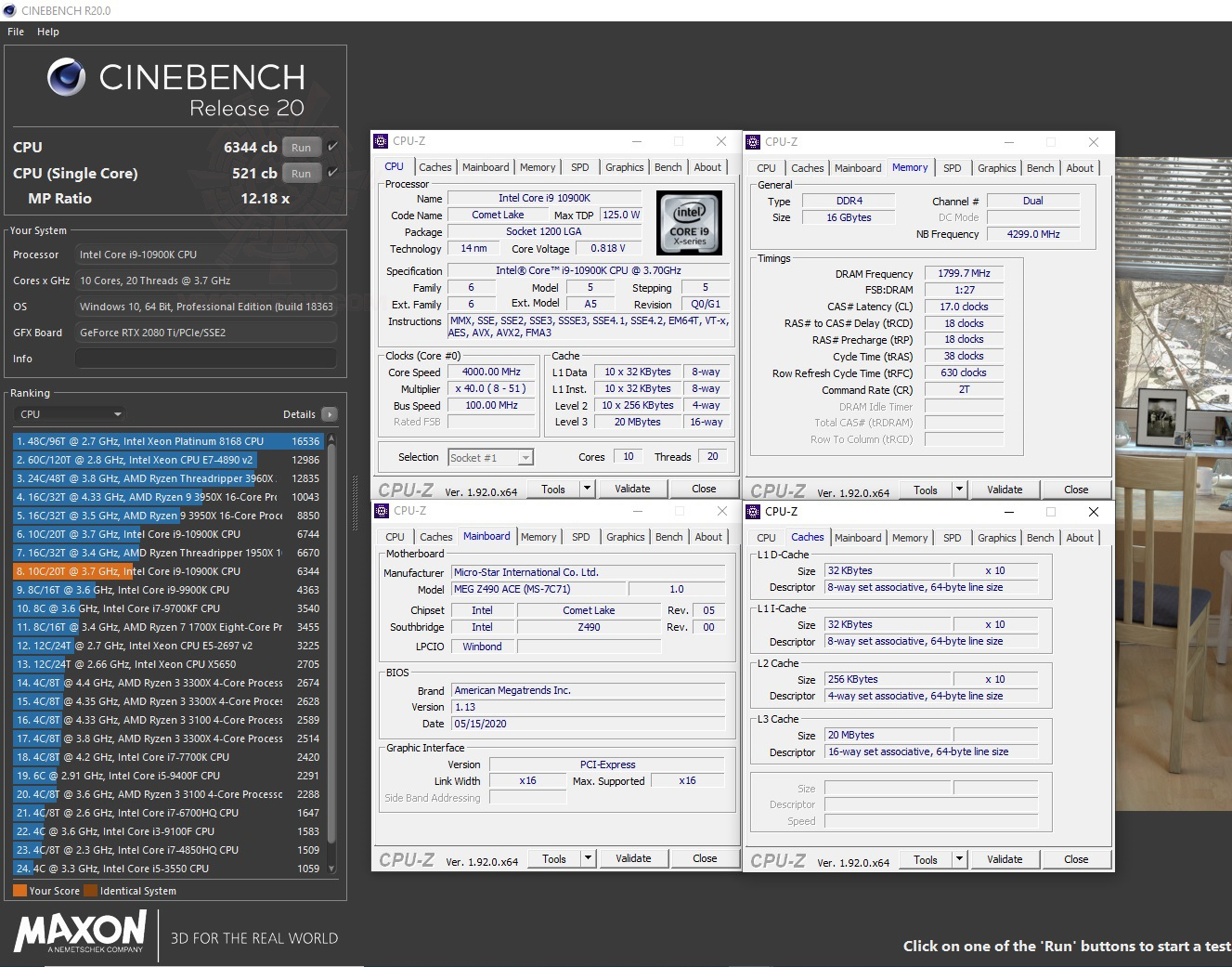 c20 INTEL CORE I9 10900K V AMD RYZEN THREADRIPPER 3990X REVIEW