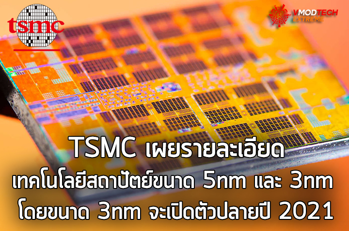 tsmc 3nm 2021 TSMC เผยรายละเอียดเทคโนโลยีสถาปัตย์ขนาด 5nm และ 3nm โดยขนาด 3nm จะเปิดตัวปลายปี 2021