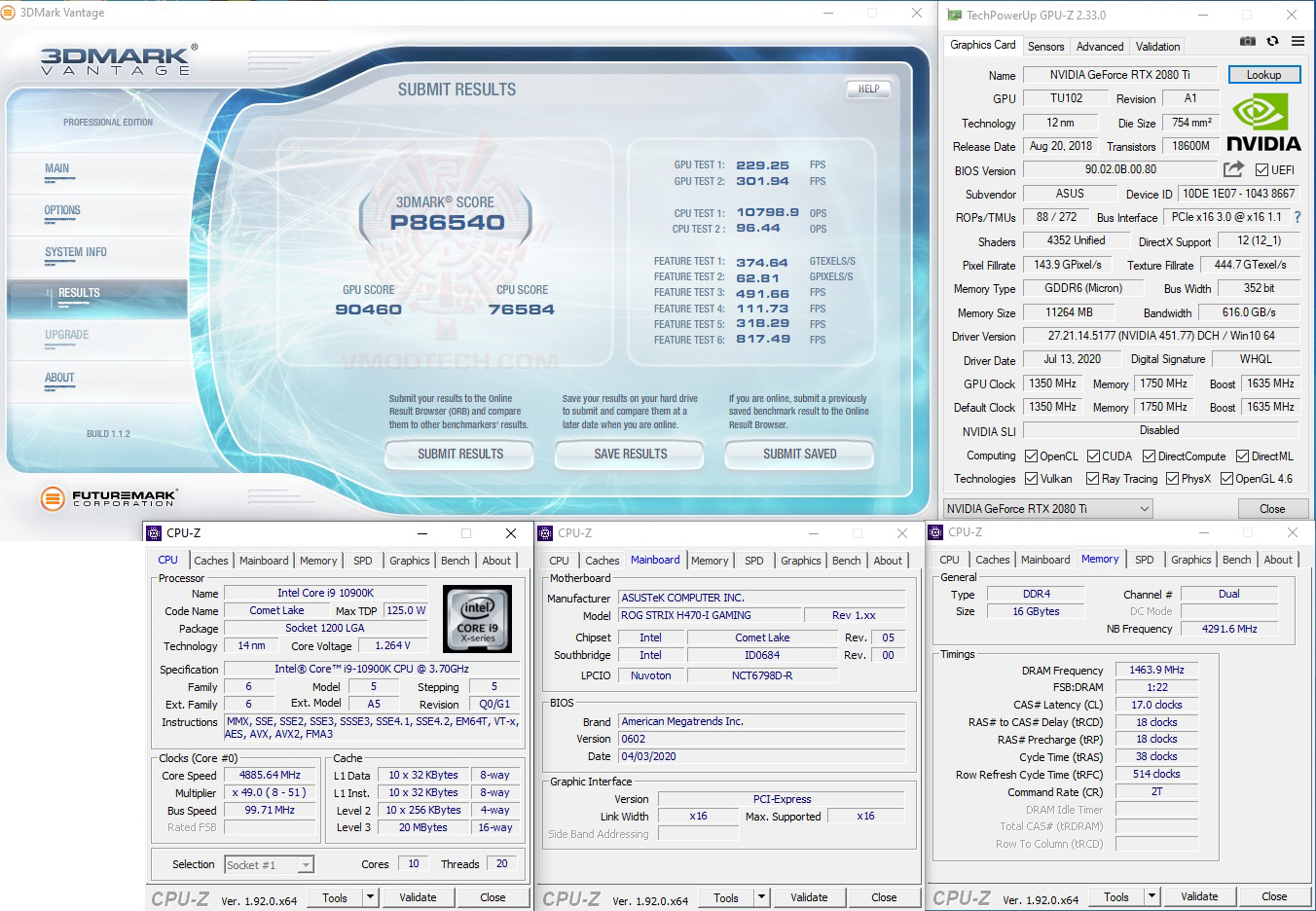 vt ASUS ROG STRIX H470 I GAMING REVIEW