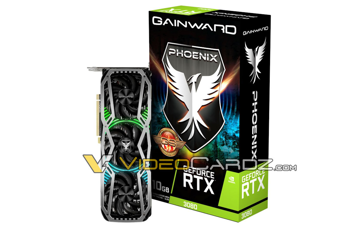 gainward rtx 3080 phoenix gs 3 videocardz หลุดภาพการ์ดจอในรุ่น GAINWARD GeForce RTX 3090 และ RTX 3080 Phoenix อย่างไม่เป็นทางการ