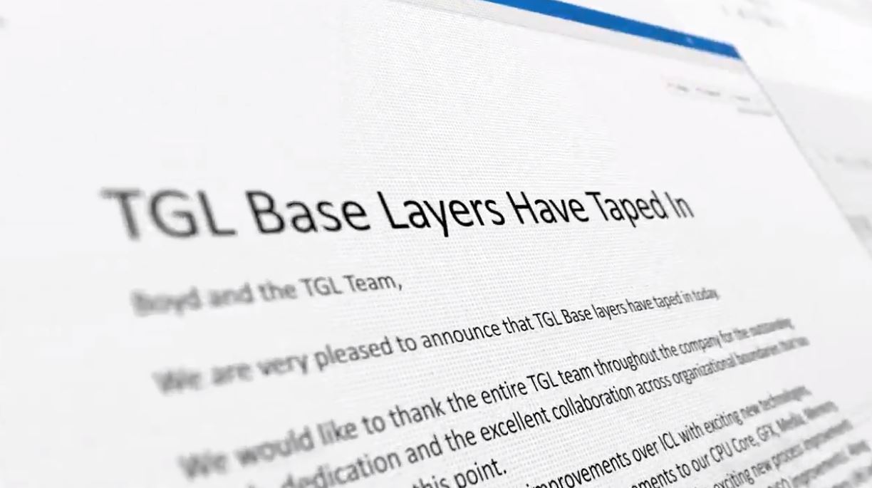 intel-tiger-lake-taped-in intel tiger lake taped in หลุดข้อมูลซีพียู Intel Tiger Lake รุ่นที่11 ก่อนเปิดตัวอย่างเป็นทางการเป็นซีพียูเน้นประหยัดพลังงานที่ใช้งานในบรรดา Ultra compact laptop รุ่นใหม่ล่าสุดที่กำลังจะเปิดตัวในเร็วๆนี้
