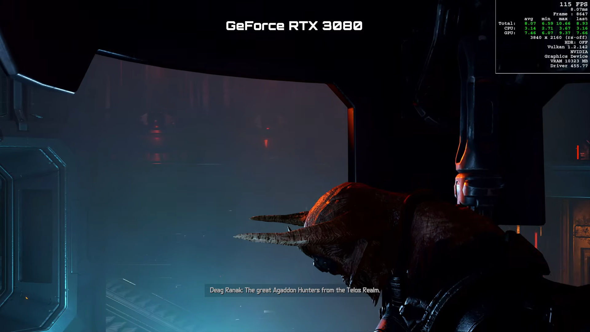 doom rtx 3080 NVIDIA โชว์ความแรงการ์ดจอ NVIDIA GeForce RTX 3080 เล่นเกมส์ DOOM Eternal ในความละเอียด 4K เฟรมเรตทะลุ 120 170FPS กันเลยทีเดียว