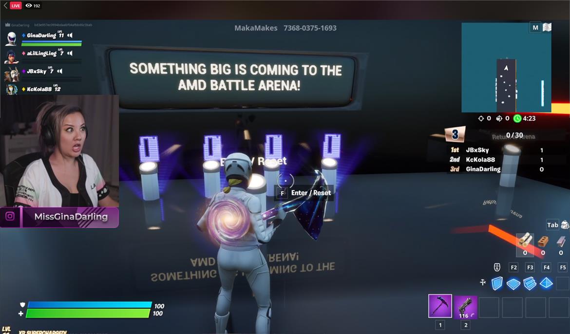 amd big navi gina1 พบข้อมูลที่คาดว่าเป็นการ์ดจอ AMD Radeon RX 6000 ใน Easter Egg ของเกมส์ Fortnite