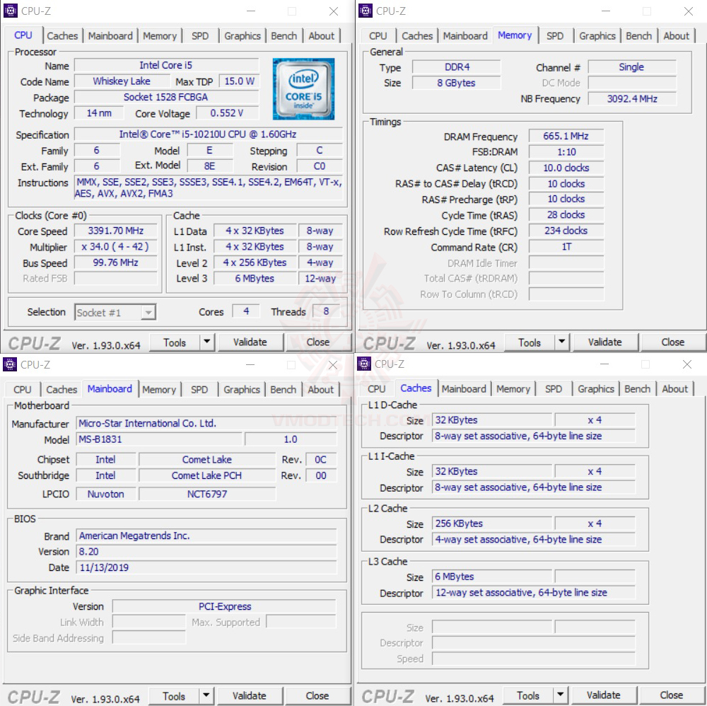 cpuid MSI Cubi 5 10M Mini PC Review
