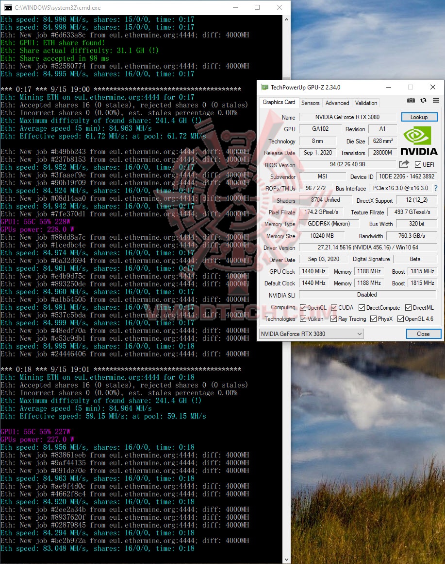 minede1 minede1 MSI GeForce RTX 3080 Gaming X Trio 10G Review