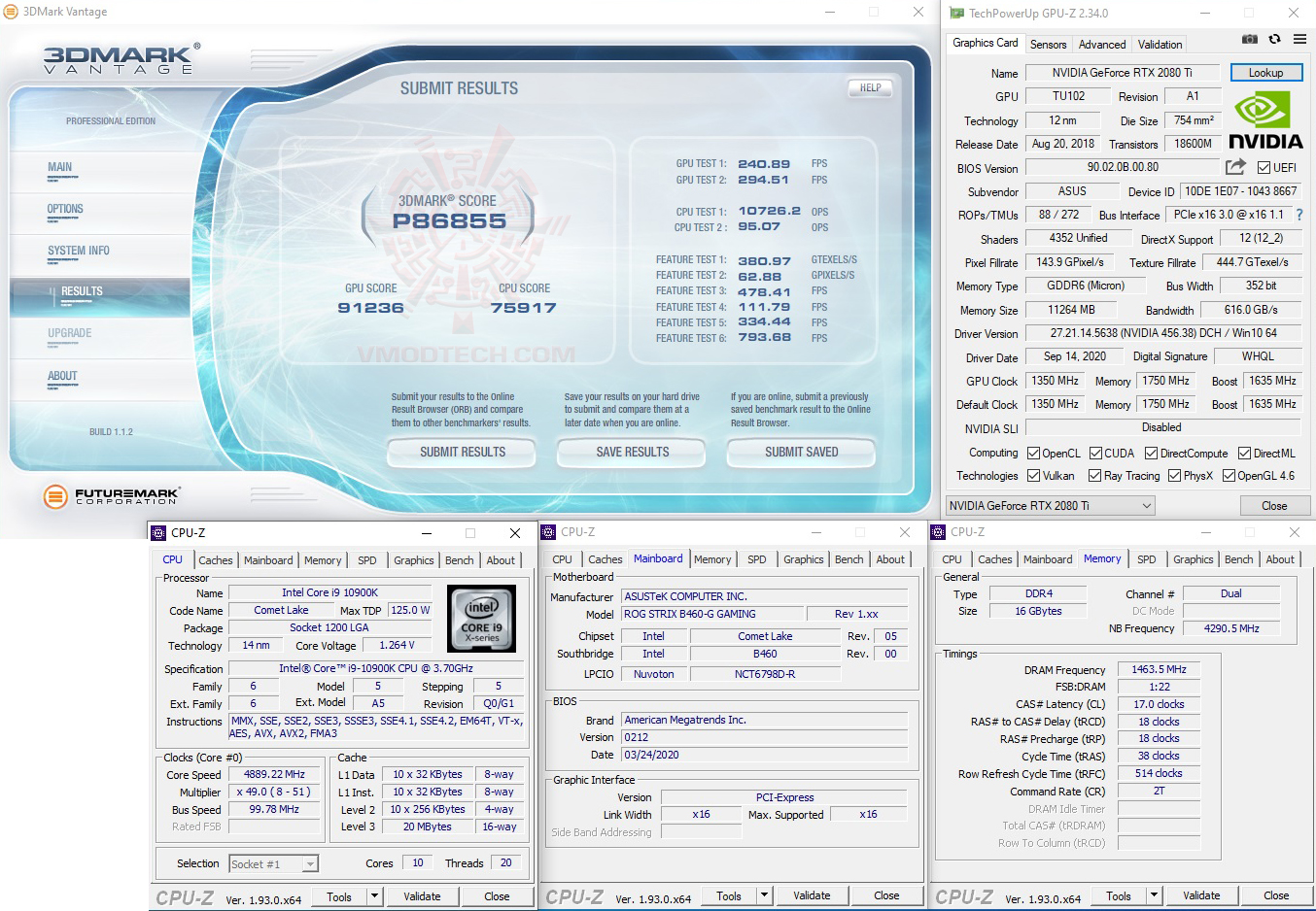 vt ASUS ROG STRIX B460 G GAMING REVIEW