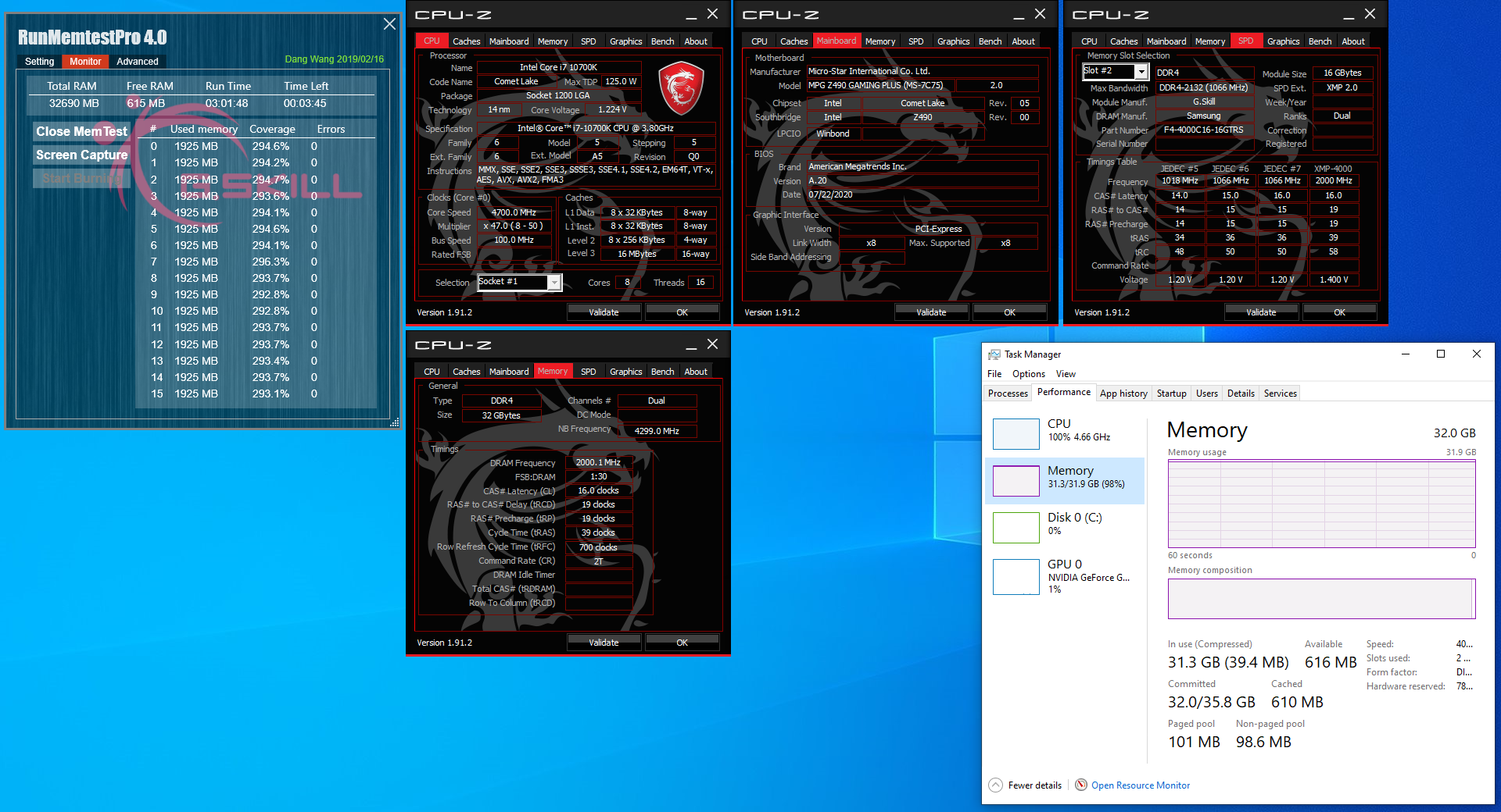 02 4000c16 16gbx2 msi G.SKILL เปิดตัวแรมรุ่นใหม่ล่าสุด Trident Z Royal , Trident Z RGB , และ Ripjaws V Series ที่เน้น Latency ต่ำในบัส DDR4 4000 CL16 และ DDR4 4400 CL16 