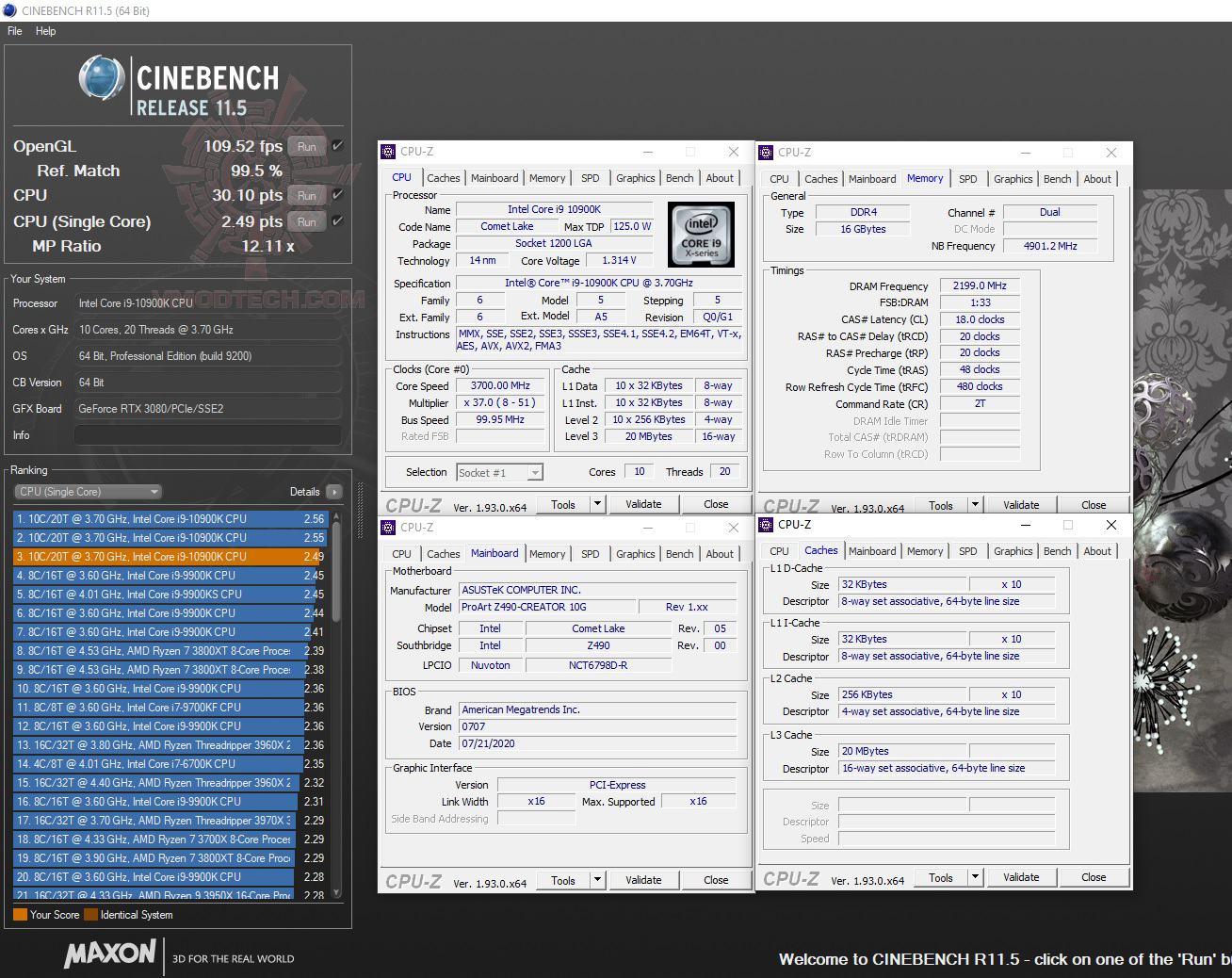 c11 ASUS ProArt Z490 CREATOR 10G REVIEW