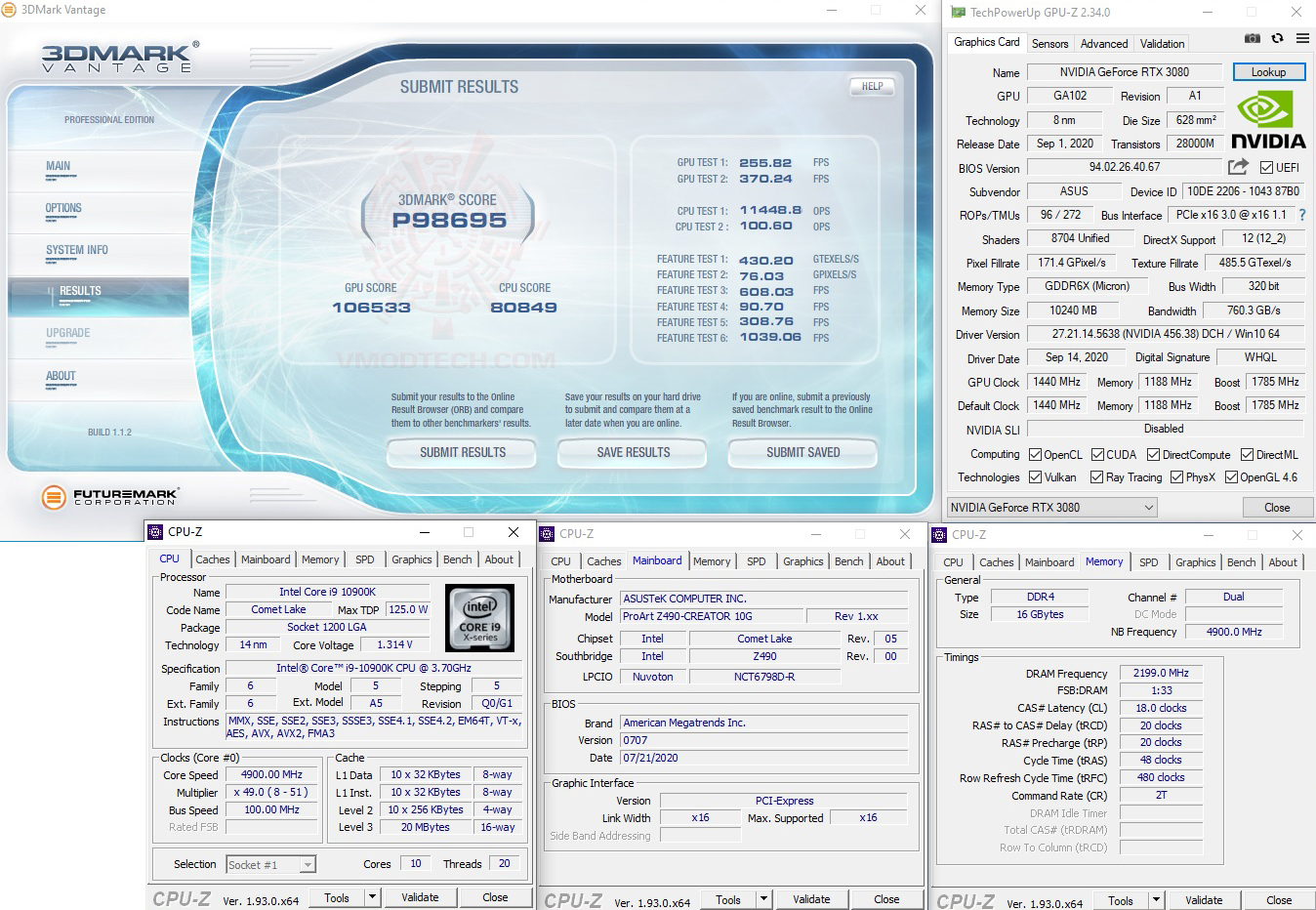 vt ASUS ProArt Z490 CREATOR 10G REVIEW