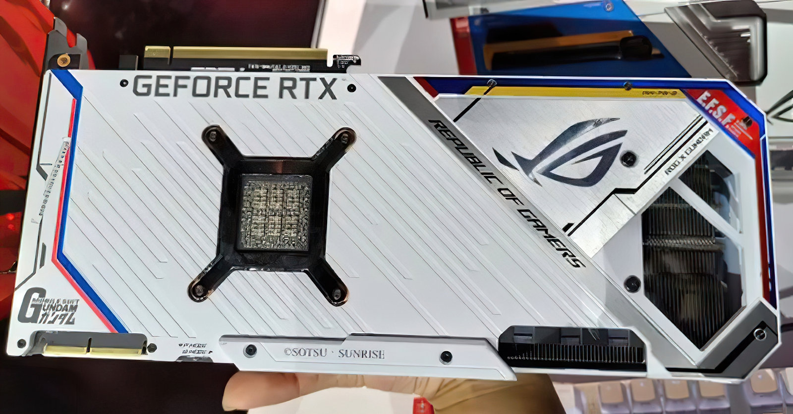 asus rtx gundam 8 เอซุสเปิดตัวการ์ดจอ GUNDAM ซีรี่ย์พิเศษรุ่นใหม่ล่าสุด 3รุ่น ASUS ROG STRIX RTX 3090 GUNDAM , GTX 1660 SUPER TUF GUNDAM , GTX 1660 SUPER TUF ZAKU 