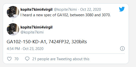 2020 10 24 11 35 31 ลือ!! Nvidia เตรียมพร้อมเปิดตัวการ์ดจอ Nvidia GeForce RTX 3070 Ti เร็วๆนี้