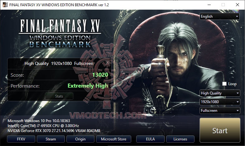 ff full hd MSI GeForce RTX™ 3070 GAMING X TRIO 8G Review