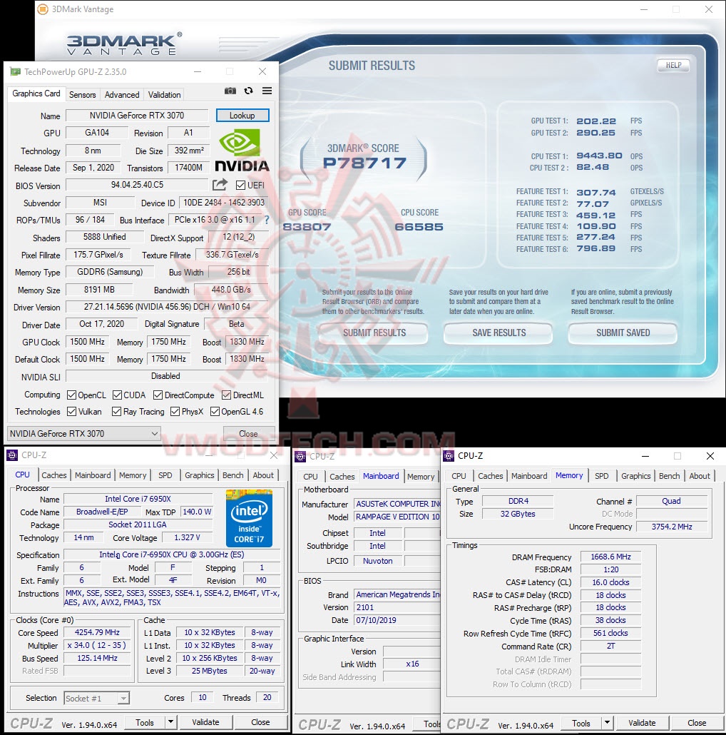 van MSI GeForce RTX™ 3070 GAMING X TRIO 8G Review