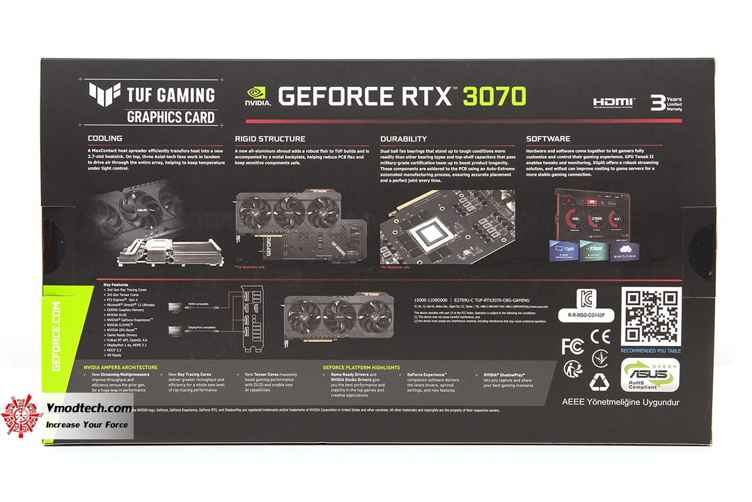 tpp 8245 ASUS GeForce RTX 3070 TUF Gaming O8G Review