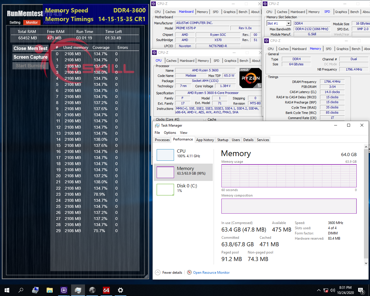 02 3600c16 16gbx4 asus G.SKILL ประกาศเปิดตัวแรมประสิทธิภาพสูงด้วยชิป Samsung B die ที่เน้น Latency ที่ต่ำในรุ่น Trident Z Neo, Trident Z Royal, Trident Z RGB, และ Ripjaws V ในบัสแรม DDR4 3600 CL14 64GB (16GBx4) และ 32GB (16GBx2)