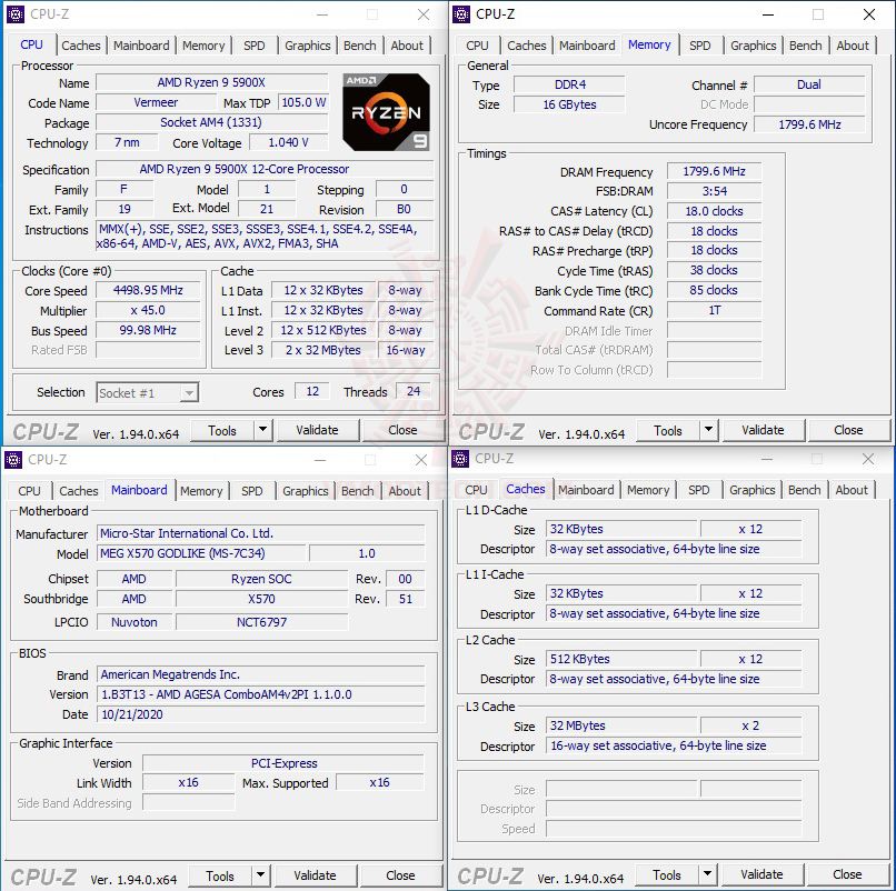 cpuid2 AMD RYZEN 9 5900X PROCESSOR REVIEW
