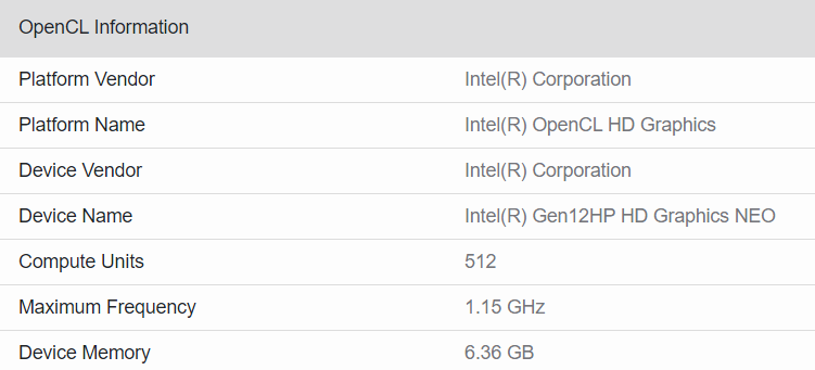 intel xe 512 execution units หลุดข้อมูลการ์ดจอ Intel Xe HP NEO รุ่นใหม่ล่าสุดมีจำนวนคอร์ 512 EUs 