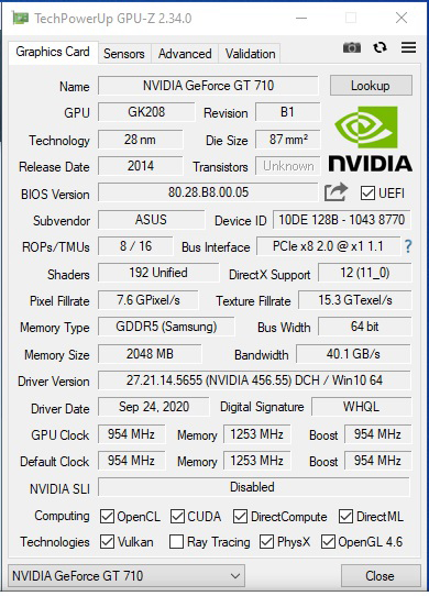 guz ASUS GeForce GT 710 with 4 HDMI ports Review