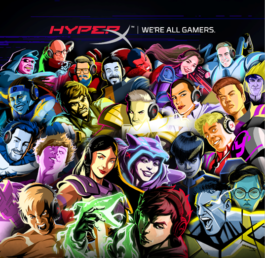 25 hero press release 537x522 HyperX เปิดตัวแบรนด์แอมบาสเดอร์ จากกลุ่มอินฟลูเอนเซอร์ระดับโลกถึง 25 คน กับเหล่าบุคคลคนที่มีความสามารถ นักดนตรีชื่อดัง นักกีฬาและเหล่าคนดังร่วมโปรแกรม HyperX Heroes