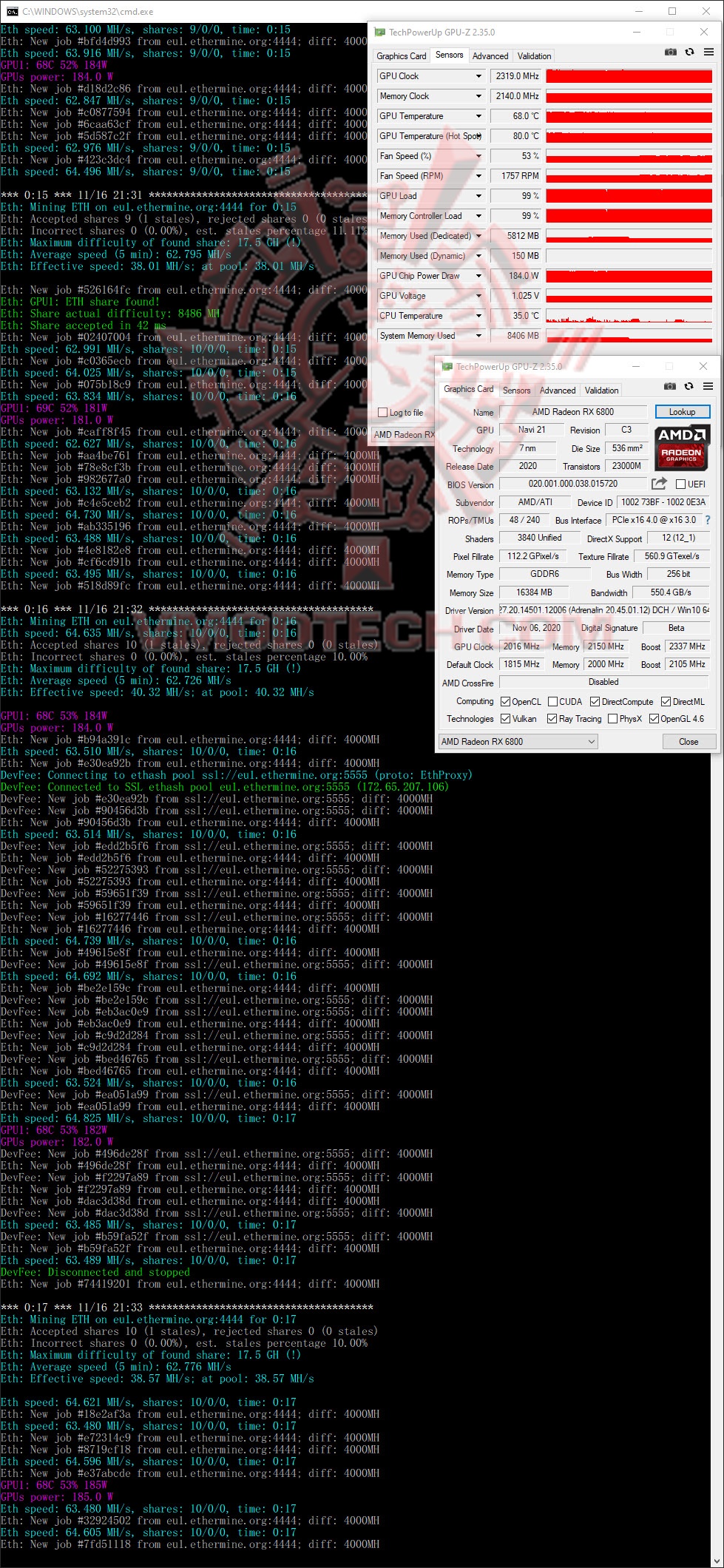 miningoc AMD Radeon RX 6800 16GB Review