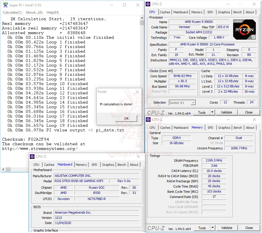 cpuid oc5 ASUS ROG STRIX B550 XE GAMING WIFI REVIEW
