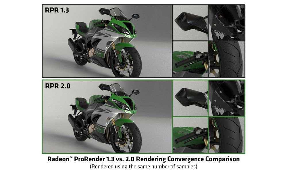 radeon-prorender-20-rendering-covergence-comparison radeon prorender 20 rendering covergence comparison AMD เปิดเผยเทคโนโลยีใหม่ “Hangar 21” สาธิตเทคโนโลยีด้านการแสดงผลในอนาคตที่ขับเคลื่อนประสิทธิภาพด้วยสถาปัตยกรรม AMD RDNA2