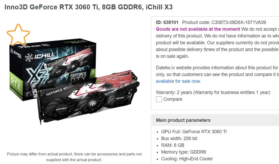 dateks-rtx3060ti3 dateks rtx3060ti3 หลุดราคาการ์ดจอ NVIDIA GeForce RTX 3060 Ti ในฝั่งยุโรป