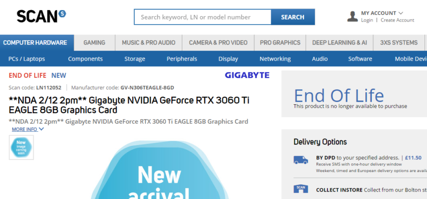 scan-uk-gigabyte-rtx3060ti-eagle-850x397 scan uk gigabyte rtx3060ti eagle 850x397 หลุดราคาการ์ดจอ NVIDIA GeForce RTX 3060 Ti ในฝั่งยุโรป