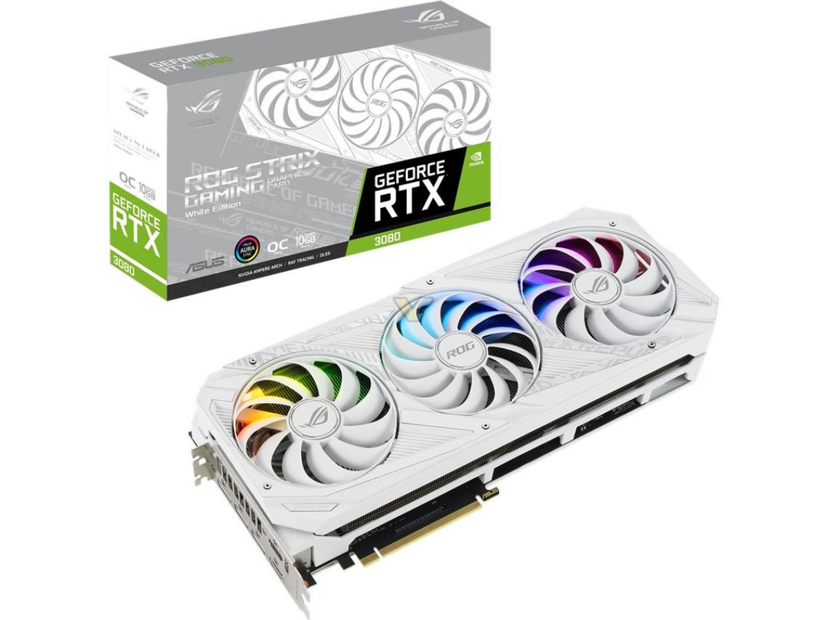 asus-geforce-rtx-3080-10gb-rog-strix-white-oc21 asus geforce rtx 3080 10gb rog strix white oc21 เอซุสเปิดตัวการ์ดจอ ASUS RTX 3090 ROG STRIX White OC , RTX 3080 และ RTX 3070 ทั้งหมด 3รุ่นใหม่ล่าสุด