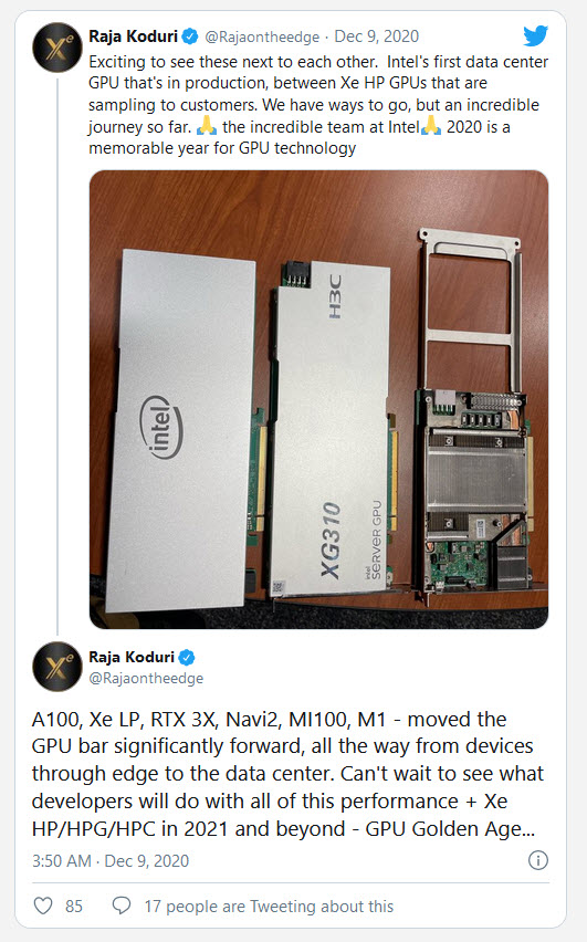 2020-12-09_10-32-19 2020 12 09 10 32 19 Raja Koduri เผยภาพการ์ดจอ Intel XG310 พร้อมบอกเป็นยุคทองของการ์ดจอ Intel Xe HP ในงาน Data Center ในปี 2021