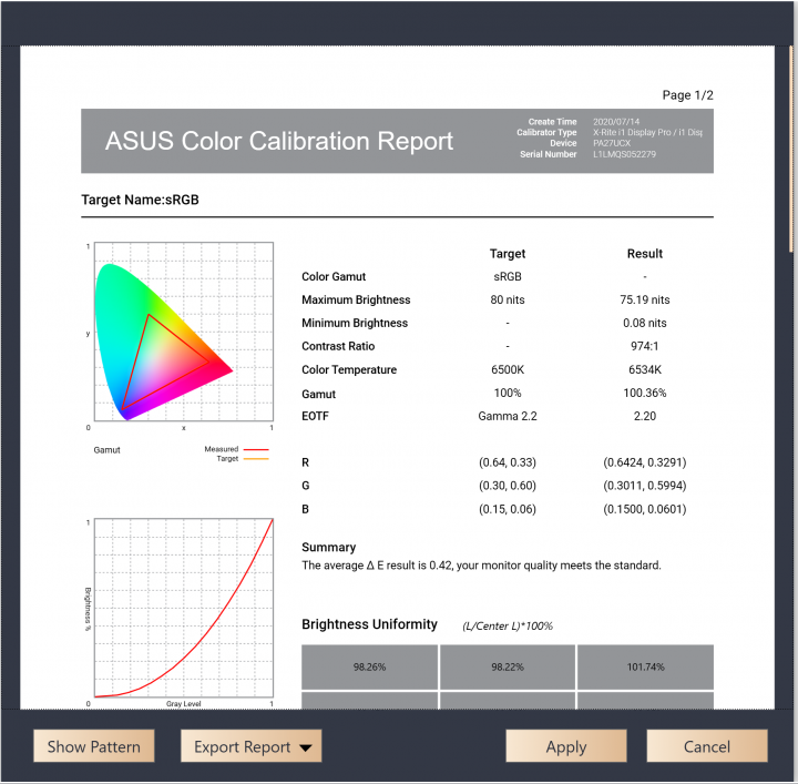 g 720x707 ASUS ProArt Display PA32UCX P 4K HDR 32 Inch Review