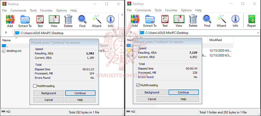 winrar ASUS Mini PC PN62 Review