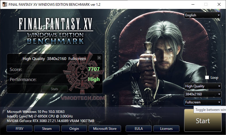 ff4k MSI GeForce RTX 3080 SUPRIM X 10G Review