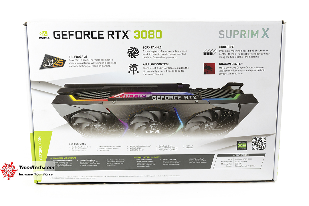 tpp 8757 MSI GeForce RTX 3080 SUPRIM X 10G Review