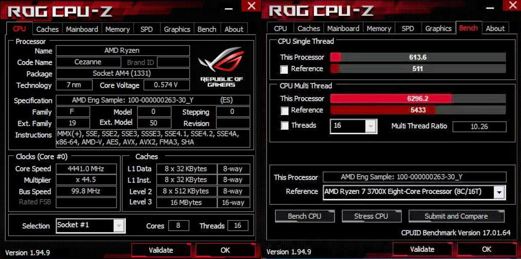 amd ryzen 7 5700g cpuz หลุดผลทดสอบซีพียู AMD Ryzen 7 5700G APU ในรหัส Cezanne รุ่นใหม่ล่าสุดประสิทธิภาพแรงกว่า Ryzen 7 3700X กันเลยทีเดียว