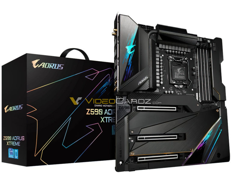 gigabyte z590 aorus xtreme 768x609 หลุดเมนบอร์ด Z590 รุ่นใหม่ล่าสุดที่พร้อมรองรับซีพียู Intel Rocket Lake S ที่กำลังจะเปิดตัวเร็วๆ นี้