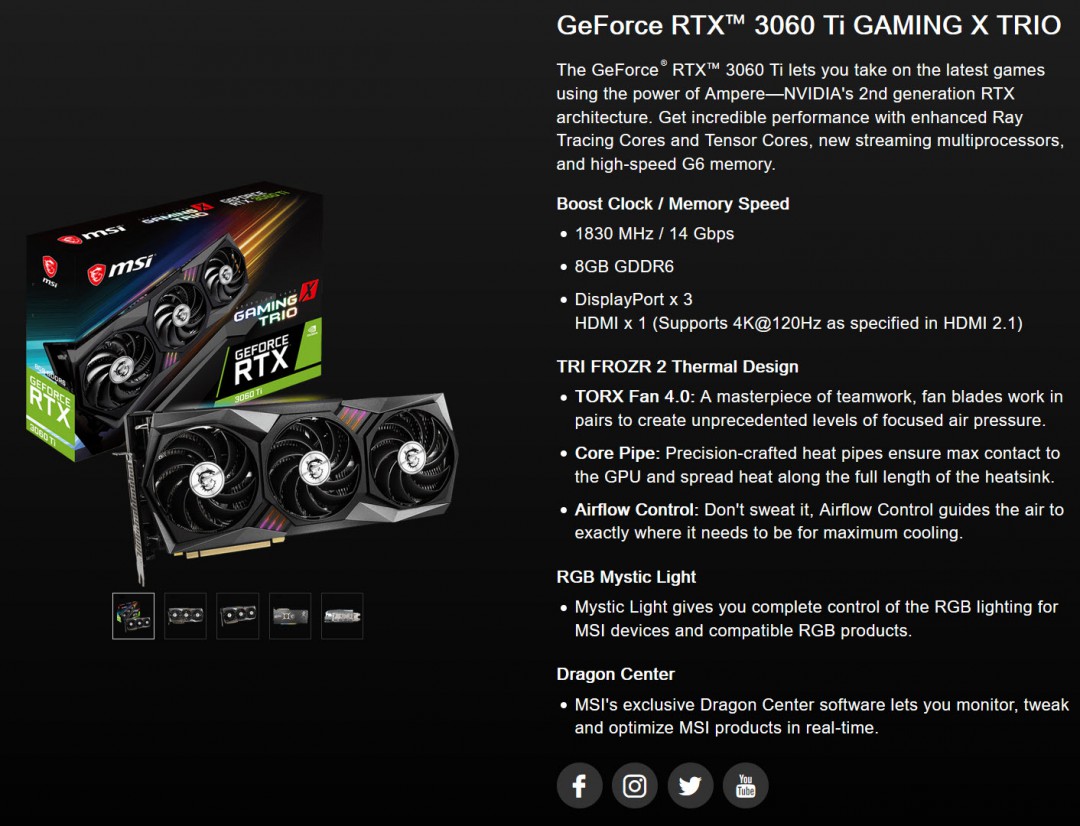 a a MSI GeForce RTX 3060 Ti GAMING X TRIO Review