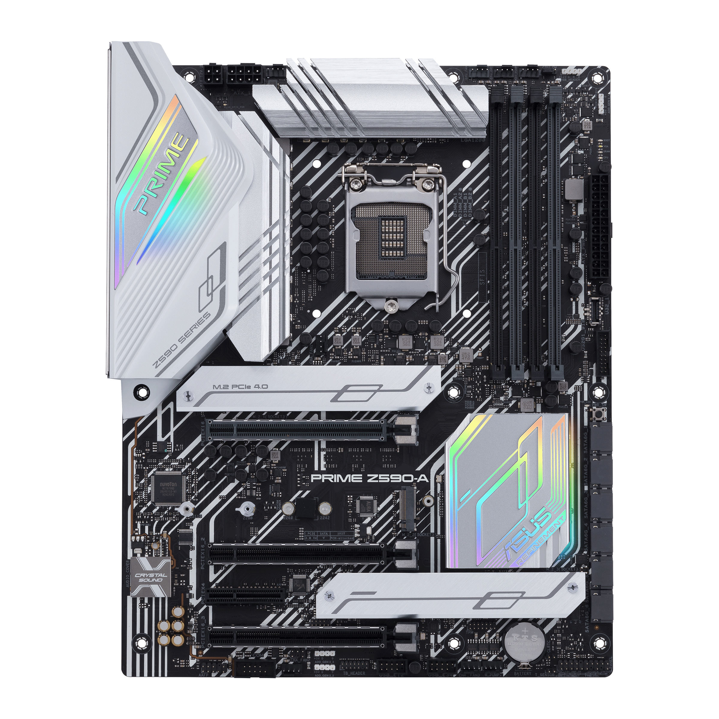 asus prime z590 a 01 ASUS เปิดตัวเมนบอร์ดซีรีส์ Z590 ในงาน CES 2021 เมนบอร์ดที่มาพร้อมกับประสิทธิภาพที่ล้นเหลือ และถูกเพิ่มเติมเทคโนโลยีใหม่ๆ เพื่อให้ได้ใช้งานเต็มความสามารถกับซีพียู Intel 11th Gen