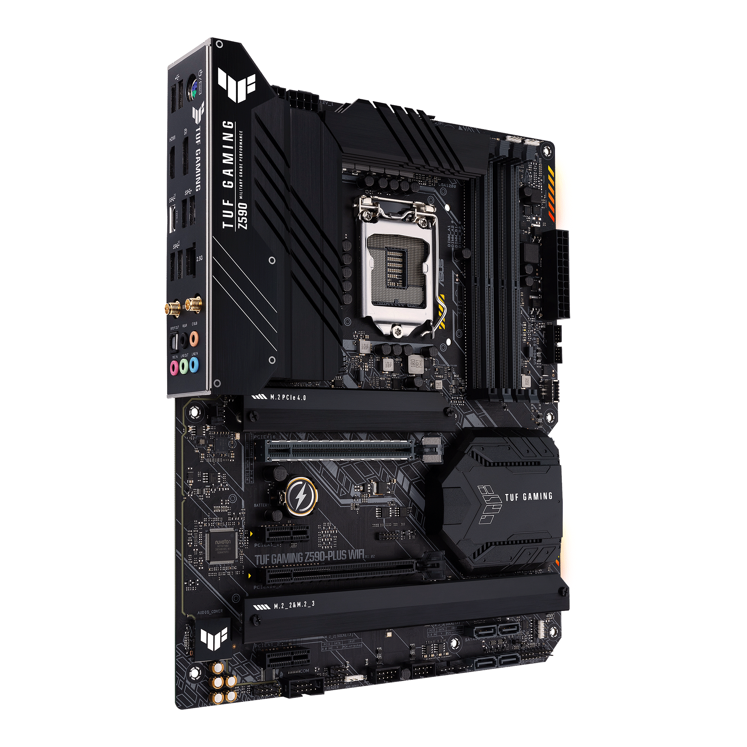 asus tuf gaming z590 plus wifi 03 ASUS เปิดตัวเมนบอร์ดซีรีส์ Z590 ในงาน CES 2021 เมนบอร์ดที่มาพร้อมกับประสิทธิภาพที่ล้นเหลือ และถูกเพิ่มเติมเทคโนโลยีใหม่ๆ เพื่อให้ได้ใช้งานเต็มความสามารถกับซีพียู Intel 11th Gen