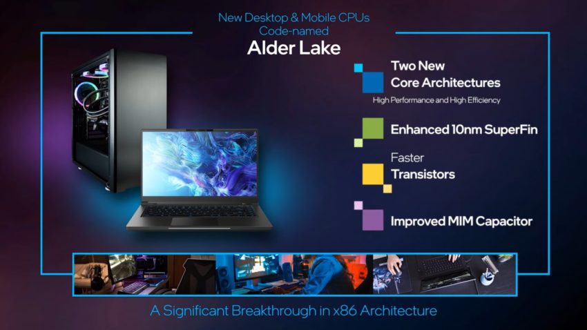 intel alder lake s ces 2021 850x478 หลุดข้อมูลซีพียู Intel Alder Lake S สถาปัตย์ 10nm SuperFin จำนวนคอร์ 16C/24T ความเร็ว 4GHz รองรับแรม DDR5 4800Mhz  
