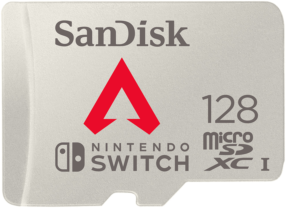 sandisk en us nintendo apex sand microsd 128gb front 128gb lr เวสเทิร์น ดิจิตอล เปิดตัวเมมโมรี่การ์ด Nintendo Switch ลาย Apex Legends พร้อมพาเกมเมอร์คว้าชัยชนะ ชื่อเสียง และรอดชีวิตจากการต่อสู้ครั้งใหม่