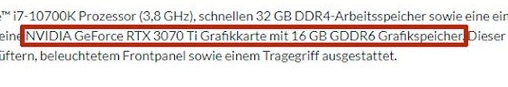 geforce-rtx-3070-ti geforce rtx 3070 ti หลุดพบข้อมูลการ์ดจอ Nvidia GeForce RTX 3070 Ti ในเครื่องแบรนด์