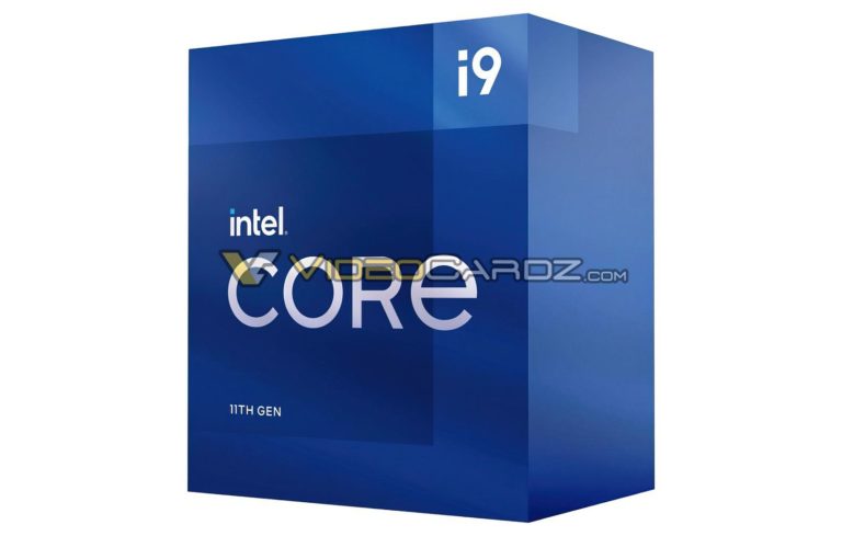 intel 11th gen core i9 11900 1 videocardz 768x489 หลุดภาพกล่อง Intel Core i9 11900K ในรหัส “Rocket Lake S” รุ่นใหม่ล่าสุดที่เตรียมเปิดตัวเร็วๆ นี้
