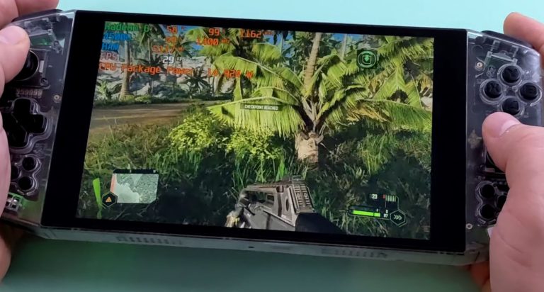 aya-neo-crysis-2_videocardz-768x412 aya neo crysis 2 videocardz 768x412 เครื่องเกมส์มือถือ AYA Neo สามารถเล่น Crysis Remastered ได้อย่างลื่นไหลด้วยพลังซีพียู AMD Ryzen 5 4500U กินไฟเพียง 5W 15W เท่านั้น