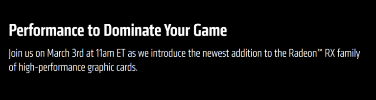 amd-radeon-rx-6700-xt-event-768x206 amd radeon rx 6700 xt event 768x206 AMD เตรียมเปิดตัวการ์ดจอ AMD Radeon RX 6700 XT ในวันที่ 3 มีนาคมที่จะถึงนี้
