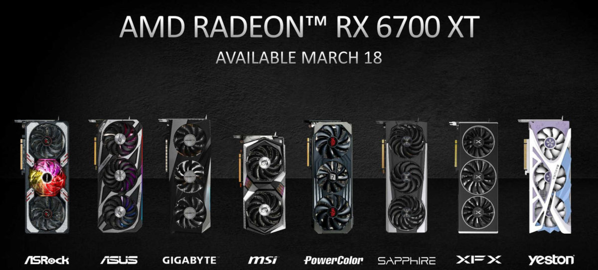amd radeon rx 6700 xt custom cards 1200x5431 รวมรูปการ์ดจอ AMD Radeon RX 6700 XT แบรนด์ต่างๆ ที่จะเปิดตัวในวันที่ 18 มีนาคมที่จะถึงนี้ 