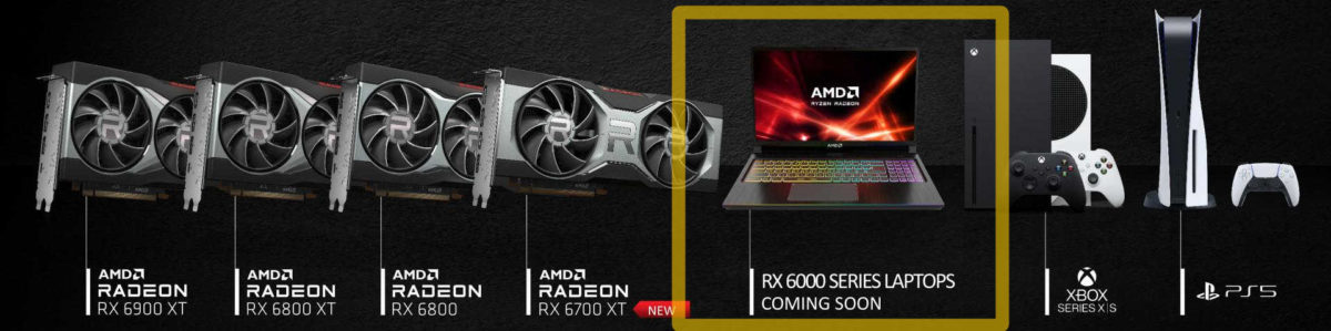 amd-radeon-rx-6000m-1200x299 amd radeon rx 6000m 1200x299 AMD อาจจะกลับมาใช้การ์ดจอ AMD Radeon RX 6800M ในแล็ปท็อประดับ Hi End เกมส์มิ่งอีกครั้งด้วยชิป Navi 22 รุ่นใหม่ล่าสุด