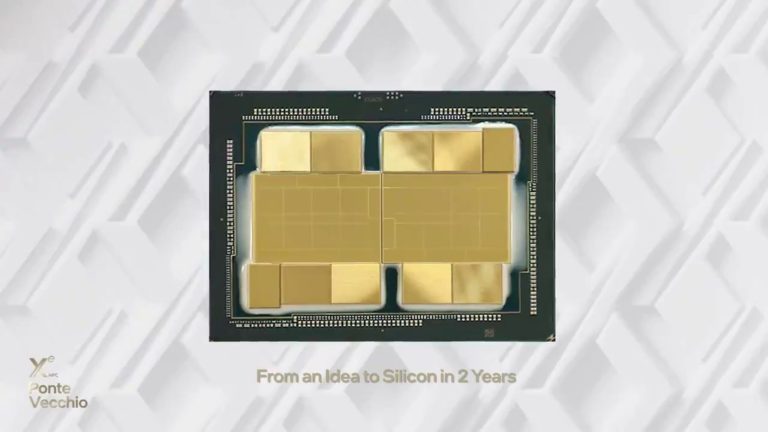 intel ponte vecchio march 2021 5 768x432 Intel โชว์กราฟฟิกการ์ด Intel Ponte Vecchio หรือ Xe HPC มาพร้อมชุดประมวลผล 47 tiles และทรานซิสเตอร์มากถึง 1แสนล้านตัว