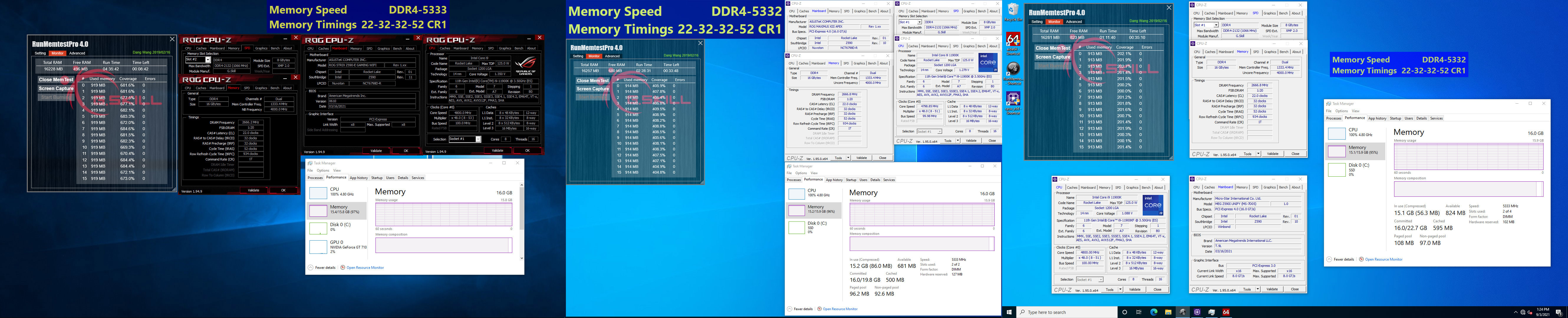 02 ddr4 5333 c22 8gbx2 G.SKILL ประกาศเปิดตัวแรม G.SKILL Trident Z Royal , Trident Z RGB และ Ripjaws V ซีรี่ย์พร้อมบัสแรมสูงสุดถึง DDR4 5333 ใช้งานกับเมนบอร์ด Intel Z590 โดยเฉพาะ!!!